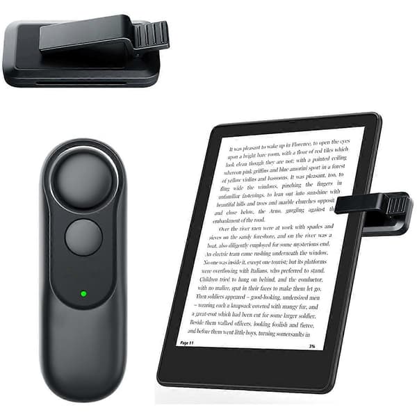 Fjernkontroll Sidevender Bluetooth for Kindle Fjernkontroll Klikker Sidevender Fjernkontroll Ex