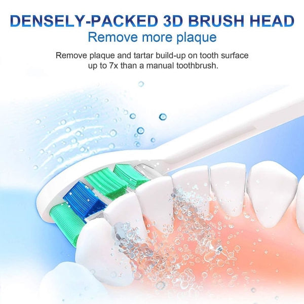Elektriske tandbørstehoveder kompatible børstehoveder til erstatningshoveder med Pedex-børste (8 stk)