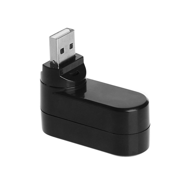 3-porttinen USB 2.0 -keskitin USB portin jakaja USB 2.0 -laajennus 90-180 astetta käännettävissä kannettavan tietokoneen pöydälle