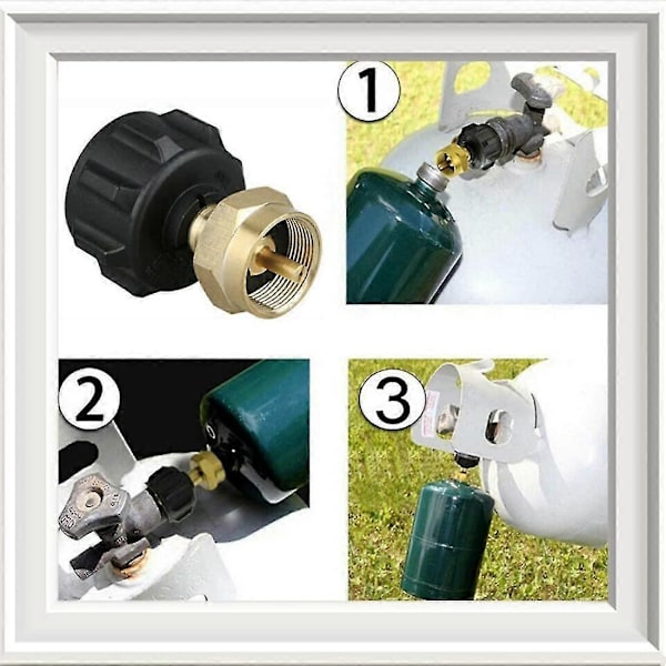 Camping Gassflaske Adapter Gasskonverteringshode Dyse Kobling