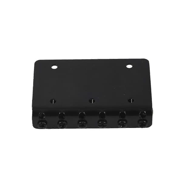 Sort 6-strenget fast hardtail guitarbro til Strat-guitar