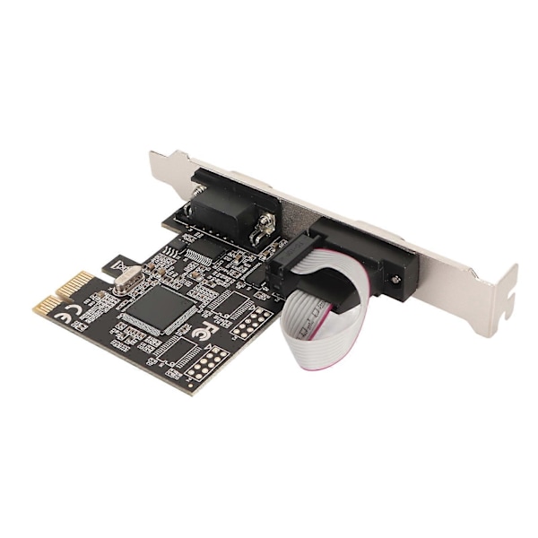 PCIe RS232 Seriel Adapterkort 250Kbps 2 Porte PCI Express X1 Plug and Play PCIe til Dobbelt Seriel Kort til Printer Scanner YEMMA