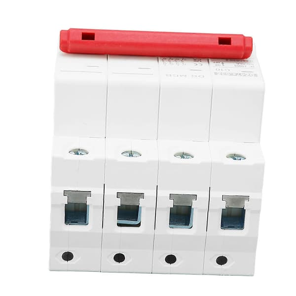 4P Mini Strømbryter 6000A Bryteevne Liten DC Strømbryter for Solcelleanlegg DC1000V 10A YEMAA