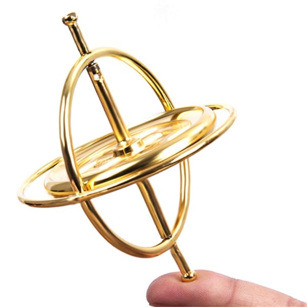 A-selvbalanserende gyroskop Anti-tyngdekraftsdekompresjon Pedagogisk leketøy Fargerikt gyroskop, barn
