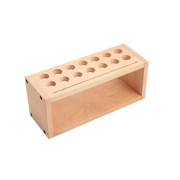 Tool Rack DIY Leather Tool Rack Leather Art Printing Wax Line Storage Box Solid Wood Tool Storage B