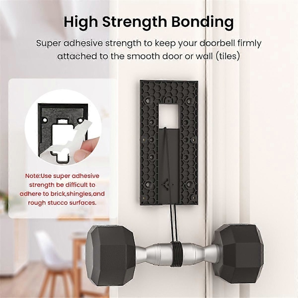Porattava videokelloteline Video Doorbell 3/3 Plus/4, Battery Doorbell Plus/Pro -kelloille, kellotelineen pidike