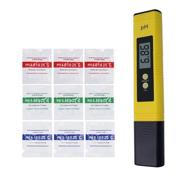 0.01 Precision LCD PH-mätare Vattenkvalitetstestare Digital Mätområde PH Testpenna Lämplig för Pool Akvarium