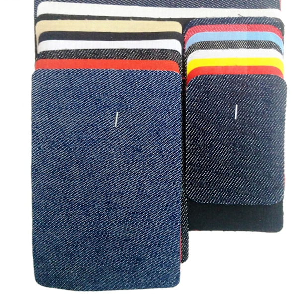 18 st Denim Järn-på-lapp Tyg Armbåge Applikationer Byxor Knä Kläder Dekaler För Kläder Nedre Jacka Tält Väska