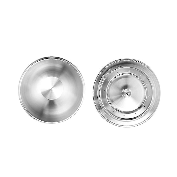 3 stk. Genanvendelige Kapsler i Rustfrit Stål Velegnet til Vertuo Vertuoline Kaffe Filter 70ML