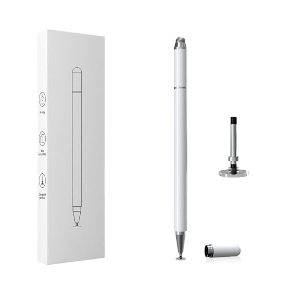 Stylus Digital Pen Universal 3 i 1 Høj Sensitivitet Passiv Disc Tip Kapacitiv Pen til Touchskærm