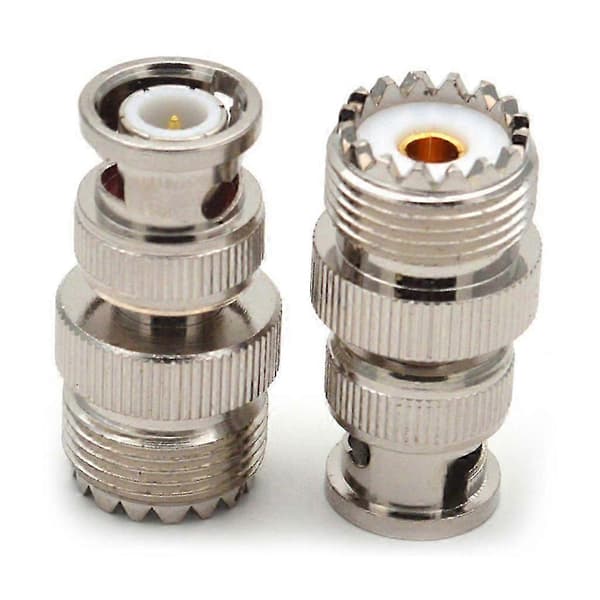 UHF PL259 SO239 til BNC hannplugg-kontakt RF koaksial adapter-konverter