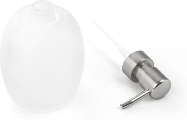 Såpedispenser Baderom Såpedispenser Glassflaske ABS Hode Metallpumpe Lotionbeholder Flaske Flytende Såpedispenser 443 ml Automatisk Såpedispenser B