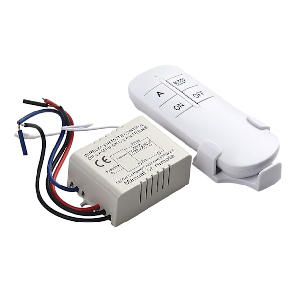 1PCS 1CH ON/OFF 220V Kaukosäädin Valo Langaton Seinäkaukosäädin Vastaanotin Älykäs Kytkin Sähkölaitteet Tarvikkeet