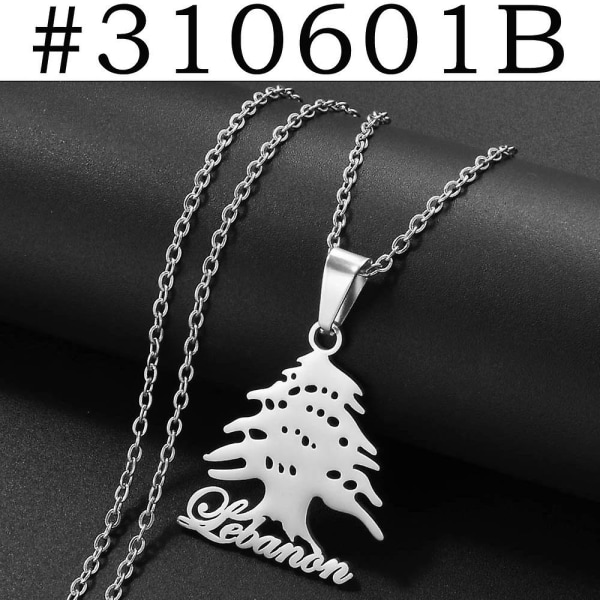 Liban Symbol Pendants Necklaces Stainless Steel Lebanon Jewelry  316001