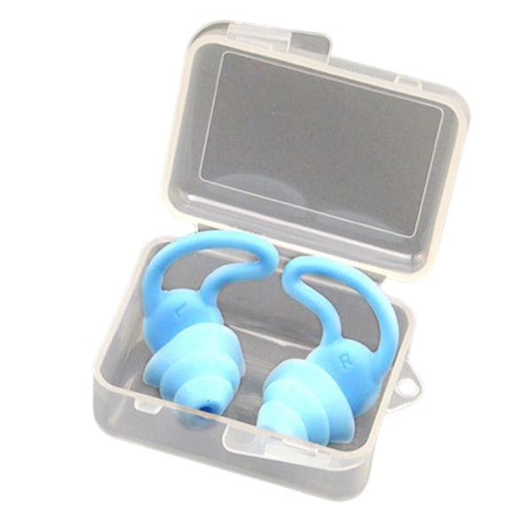 Ljudisolerade öronproppar Trelagers silikonöronproppar Vattentäta öronproppar för simning Sömnljudsreducering Bekväm-B