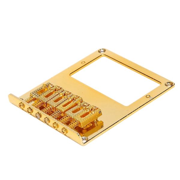 6-Rullars Sadel 6-Strängs Humbucker Gitarrbro för Tele Guitar (Guld)