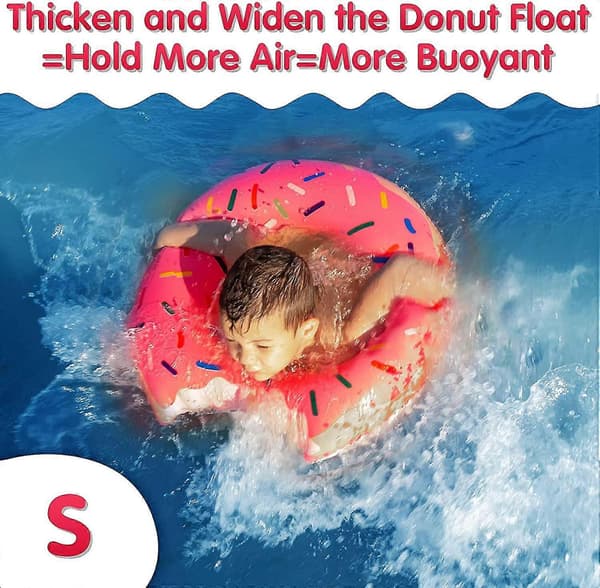 Donut Pool Floats Pool Donut Pool Floats Donut Oppustelig Donut Inderør Donut Pool Donut Poolringe Donuts til Strand Pools