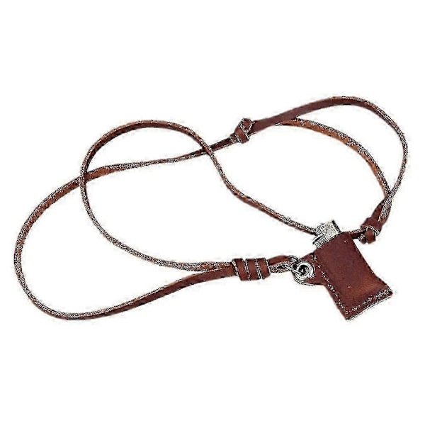 2 st Justerbara Unisex Retro Tändare Design Hänge Ko-Läder Halsband Smycken Present