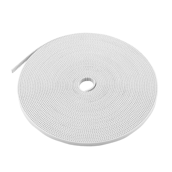 10M Hvid Åben Tandrem Bredde 6mm PU med Stålkerne 3D Printer Tilbehør YEMAA