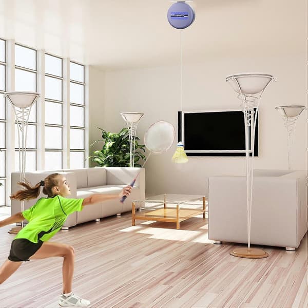 Badmintonboll Rebounder, Badminton Träningsnät, Boll Rebound