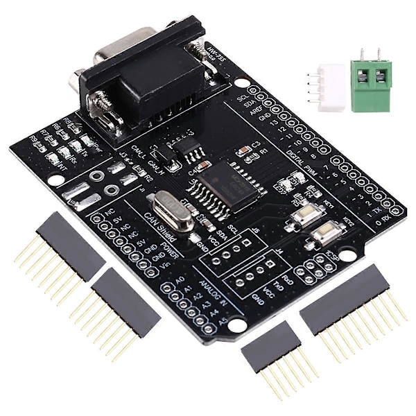 MCP2515 CAN Bus Shield Board Modul SUB-D Stik Standard UART IIC SPI LED Indikator Controller