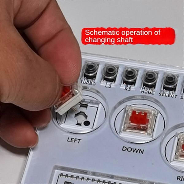 Arcade Joystick Kontroller Fight Stick Spillkontroller Mekanisk Knapp for PC///PC/Switch