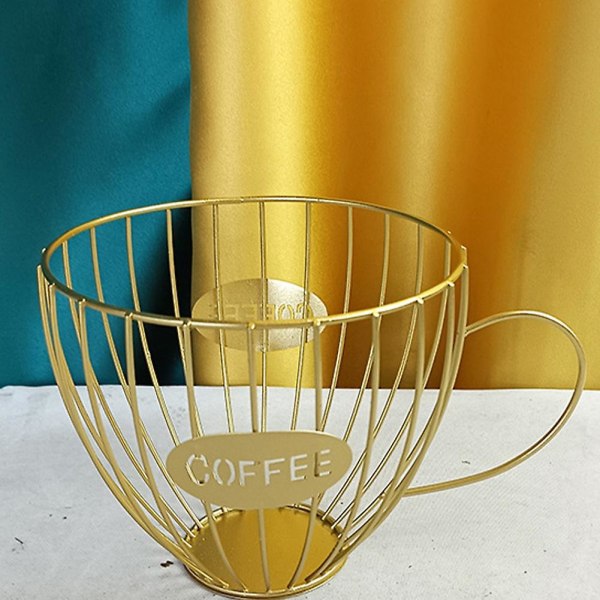 Kaffe Frukt Kapsel Oppbevaringskurv Kaffekoppformet Pod Holder Og Organizer Cafe Hotel Golden
