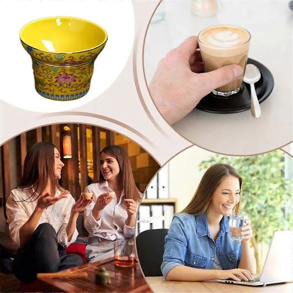 Porcelæns Te Si Te Redskaber til Enkelt Kop Effektiv Keramisk Te Tilbehør Infuser