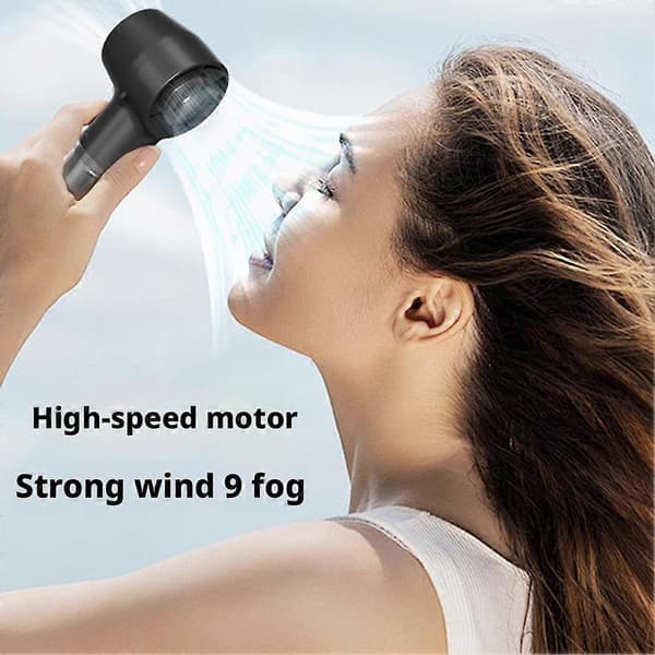 Mini Ventilator Multifunktion F10 Hals USB Håndholdt Ventilator Spray Bærbar Højhastighedsventilator