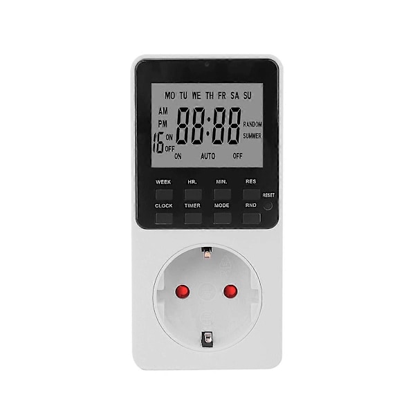 Elektronisk Digital Timerkontakt Køkken Timer Stikkontakt EU Stik