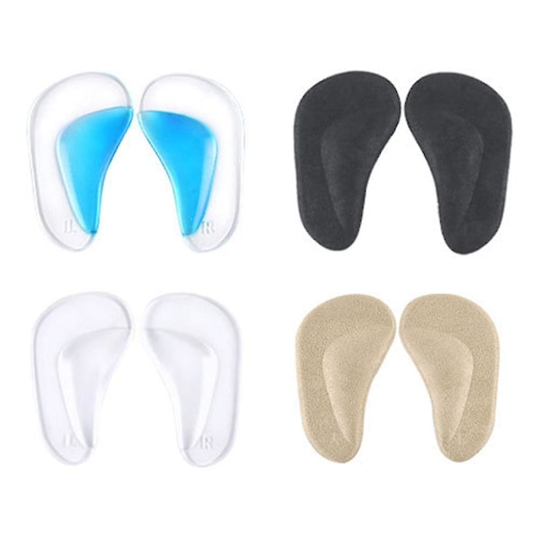 4 Pairs Shoe Pads High Heels Arch Support Shoe Inserts Kids Orthotic Inserts Orthotic Arch Support Inserts