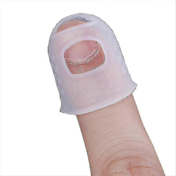 5 st Silikon Fingerspets Skydd Tumskydd Nål Gitarr Ukulele S