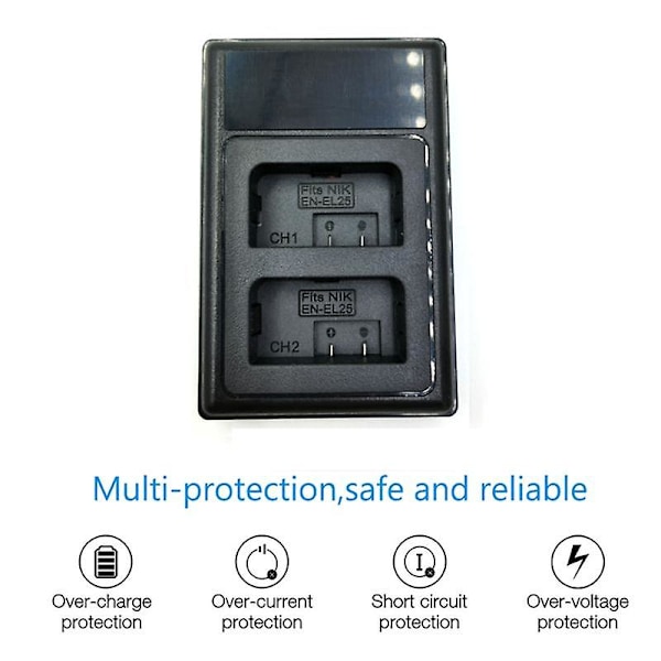 En-el25 Lader USB Dobbel Batterilader For Z 50 Z Z50 Zfc Kamera Batterilader En-el25 Erstatning