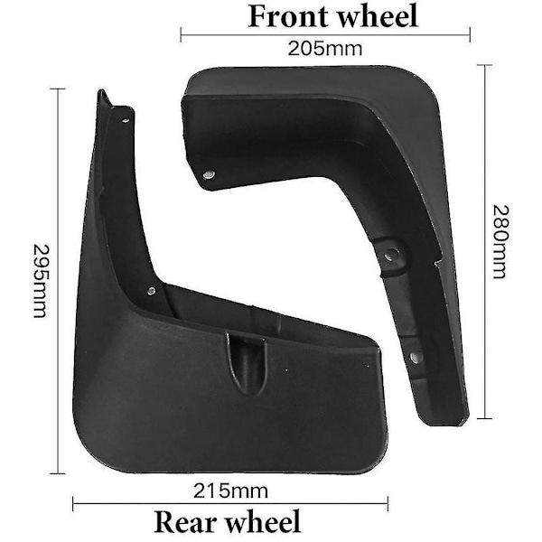 Front Bak For Suzuki Vitara Edcudo 2016 - 2019 Mud Flaps Mudflaps Sprutbeskyttere Mudguards 2017 2018 2019-m.3975