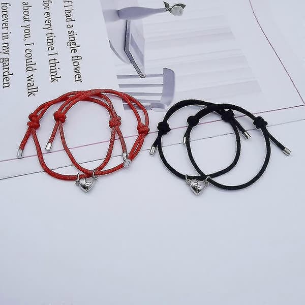 Pararmband Magnetisk Berlock Hängen Flätat Reparmband