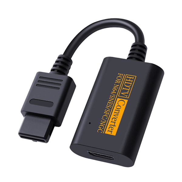 Spilkonsoladapter 1080P HD-kompatibel Signaloverførsel Plug And Play Driverfri Konvertering Universal N64 til HDMI-kompatibel Videokonverterkabel
