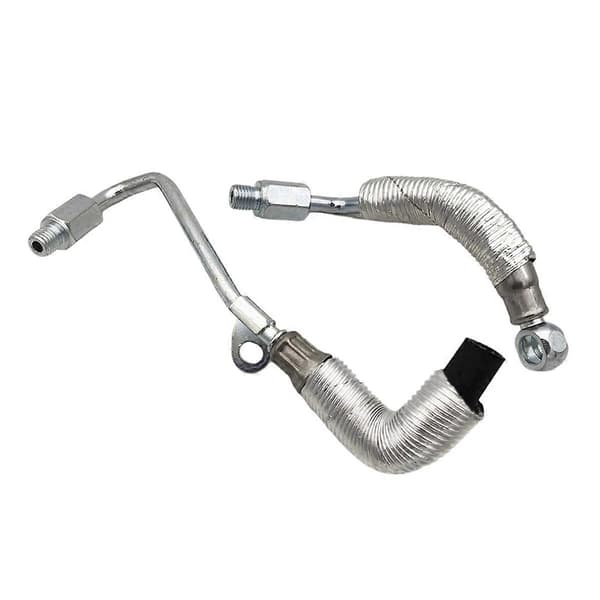 2 ST Turboaggregat Kylvätska Matning Vattenrör & Returrör Kit