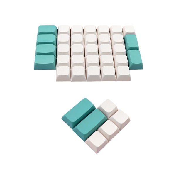 76 stk PBT Blanke Tasthetter Ergodox Mekanisk Spilltastatur XDA Profil For Key C