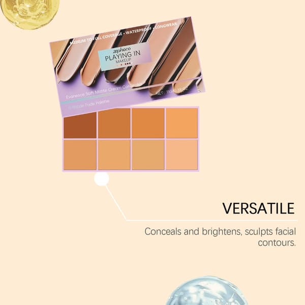 2 st Zephoco Medium Shade Soft Matte Gradient Concealer - Naturlig, lätt, sitter bra och ger en skir finish 2Pcs