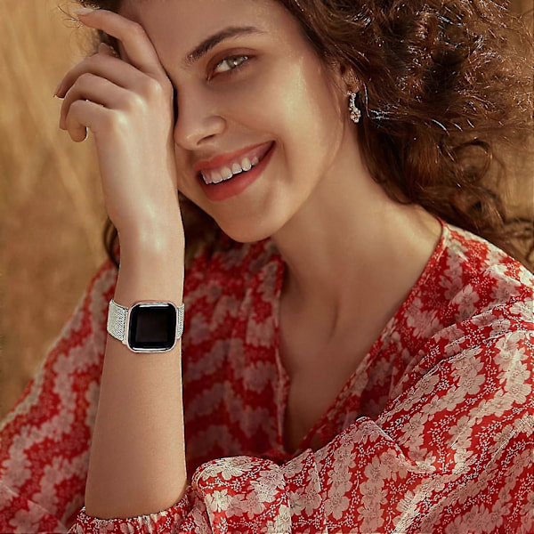 5-pack armband för Fitbit Versa 2/se: Justerbara elastiska nylonband