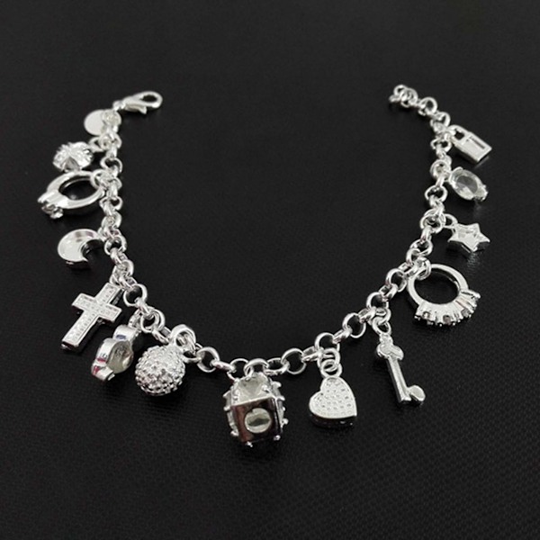 Dame Armbånd 13 Tema Charm Boheme Smykker Elektroplet Langtidsholdbart Armbånd til Fest