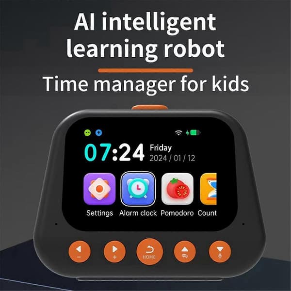 Børns AI Intelligent Vækkeur Multifunktionel Stemmedialogmaskine Tidsstyring Selv-D