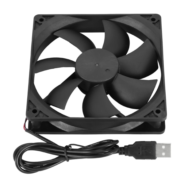 Reitittimen jäähdytystuuletin, DIY PC-jäähdytin TV-boksi Langaton jäähdytys Hiljainen hiljainen DC 5V USB 120 mm tuuletin (vakio