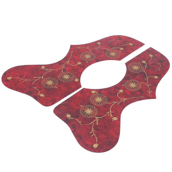 2 st Gitarrskyddsplock Anti-Repskydd Plockbräda Stränginstrument Plastskyddsplatta (Röd)