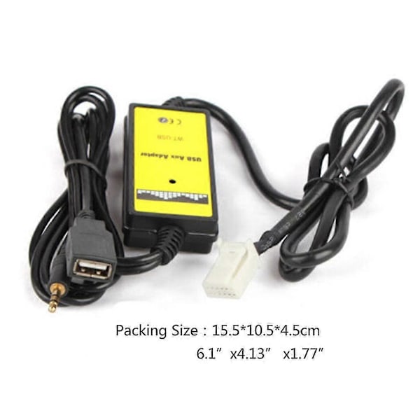 Bil Mp3 Ljudinterface Sd Aux Usb Adapter C D Växlare För Rav4 2003-2010-Yvan