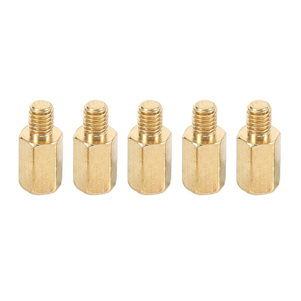 100 stk. PC PCB Motherboard Messing Standoff Hexagonal Spacer M3 7+4mm