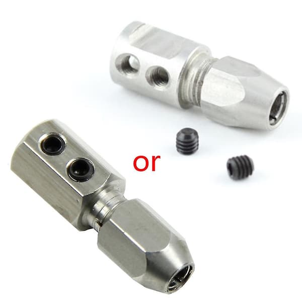 Flex Collet Koppling För 5mm Motoraxel & 4mm Kabel Rc Båt Rostfritt Stål 1st