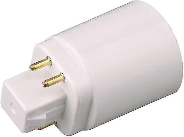 Gx24q LED-lampadapter till 4-stifts E27-sockel 2 st