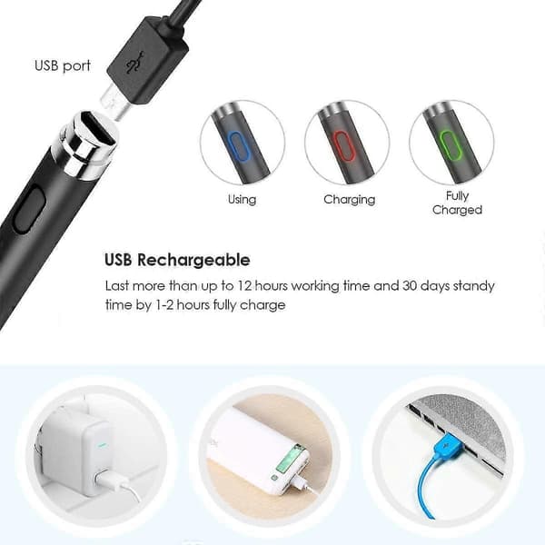 Touch Penna, Tablet Stylus, 2-i-1 Universal Hög Känslighet 1.5mm Touch Stylus