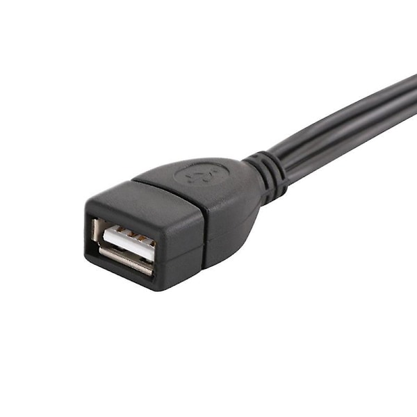 Doonjiey Usb 2.0 A-hona till 3 Rca-hane Audio Video Av-adapterkabel för PC TV